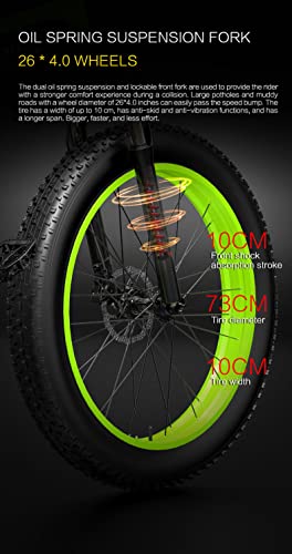 Foldable 26" x 4.0 Fat Tire Electric Bicycle with 1500w Motor and 48V 12.8Ah Removable Battery B638