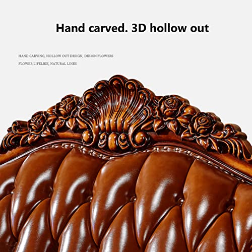 Leather Sofa with Pillows Stool H830
