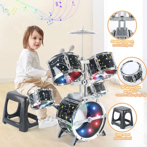 Upgraded Jazz Drum Set for Toddlers R257398