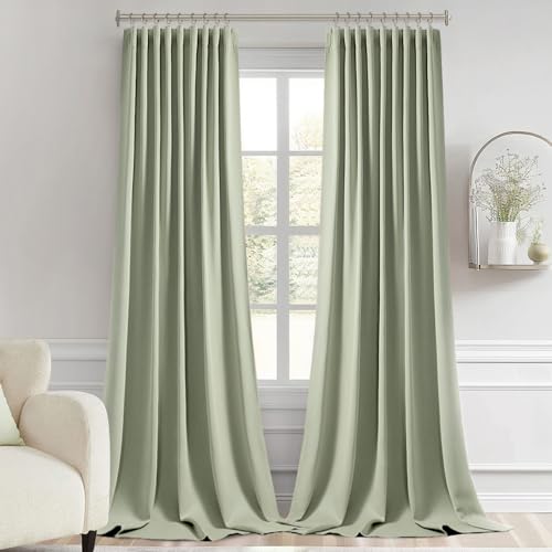 Cappuccino Brown Blackout Curtains 84 Inch Length 2 Panels Set M62454