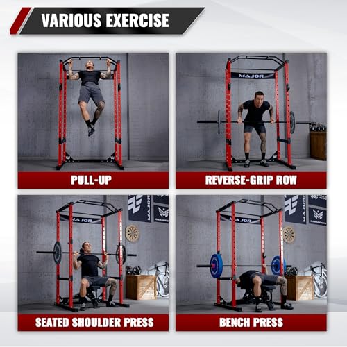 Power Cage Squat Rack 1200lbs Capacity Weight Cage Z8867