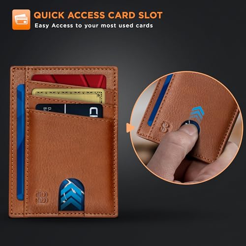 RFID Blocking Slim Minimalist Front Pocket Wallet A482