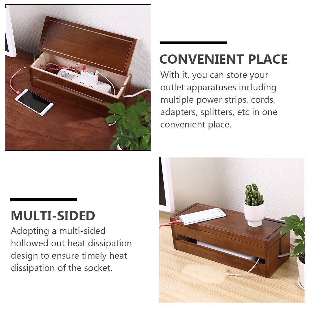 Solid Wood Cable Organizer N16955