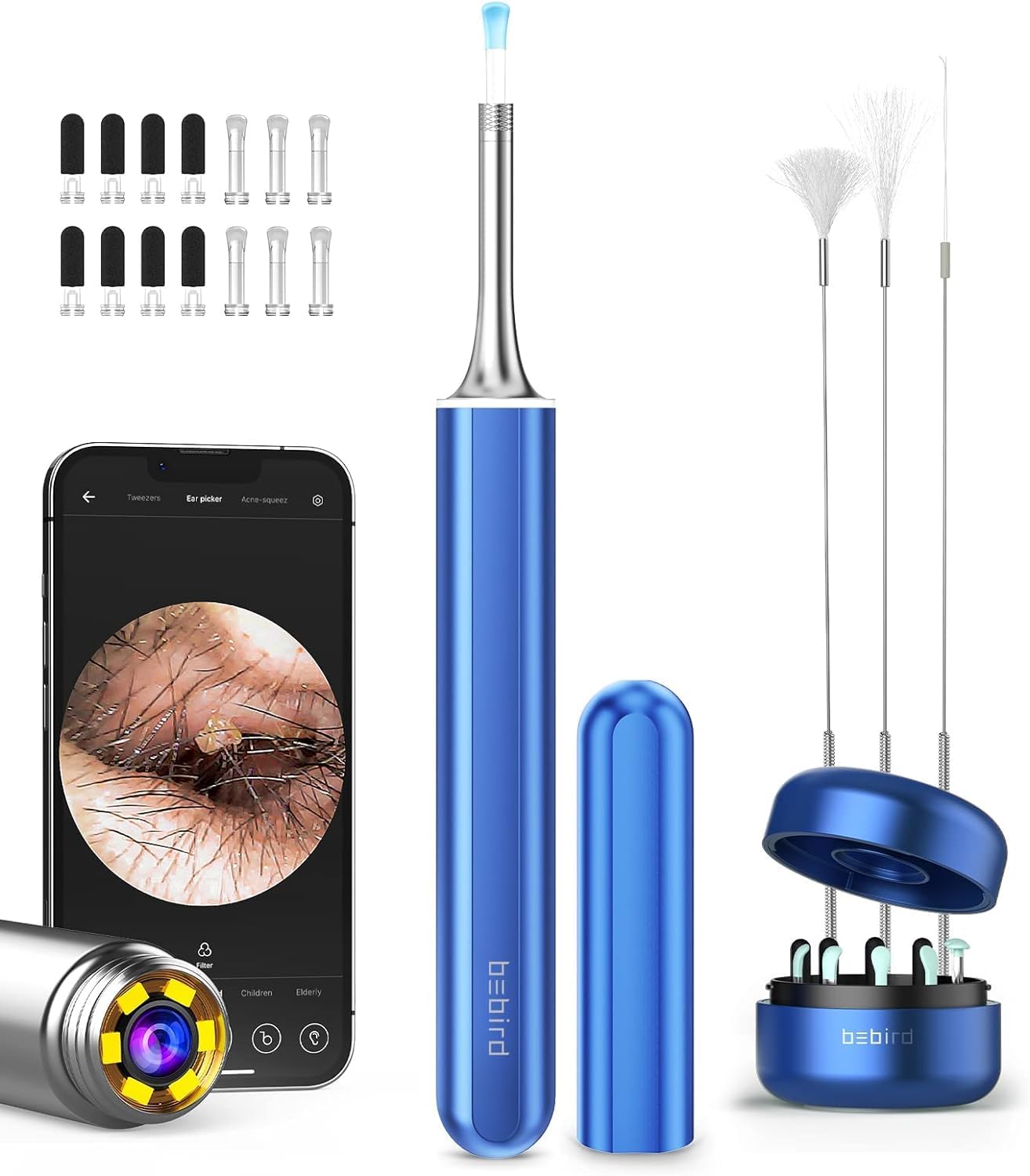 Ear Wax Removal Tool Camera with 1080P Otoscope with Light, 9 Ear Pick X281265