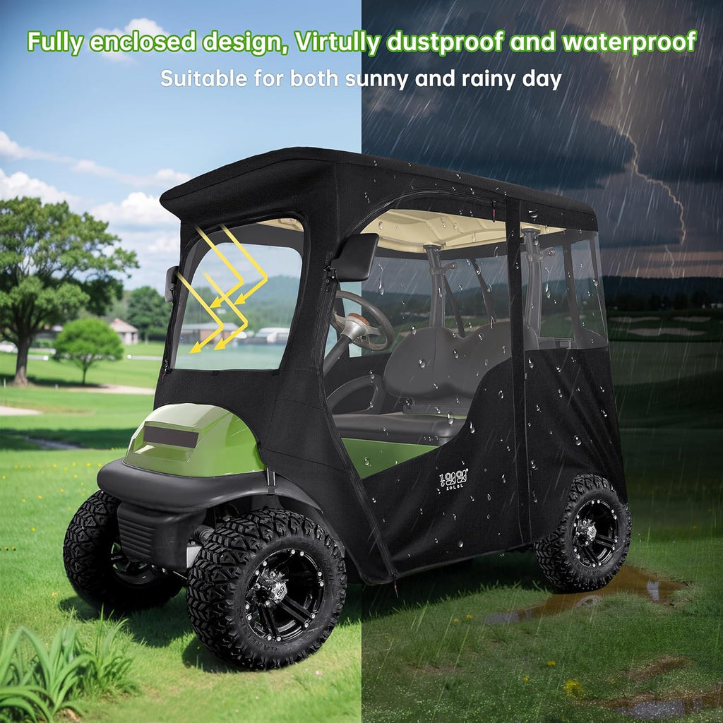 4-Sided Clear PVC Window Rain Cover for Golf Cart A746690