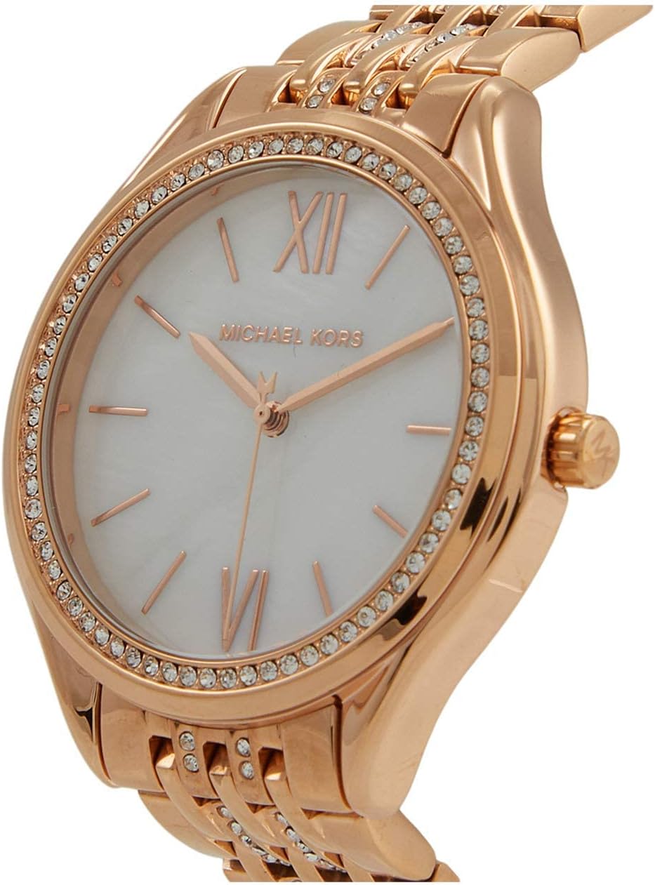 Rose Gold-Tone Alloy Three-Hand Watch T9370