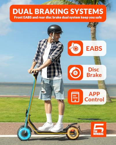 Electric Scooter with 10" Solid Tires, 350W Motor, 18 MPH, 19.9 Miles Range, Foldable O30074