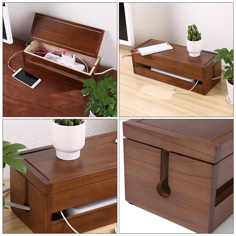 Solid Wood Cable Organizer N16955