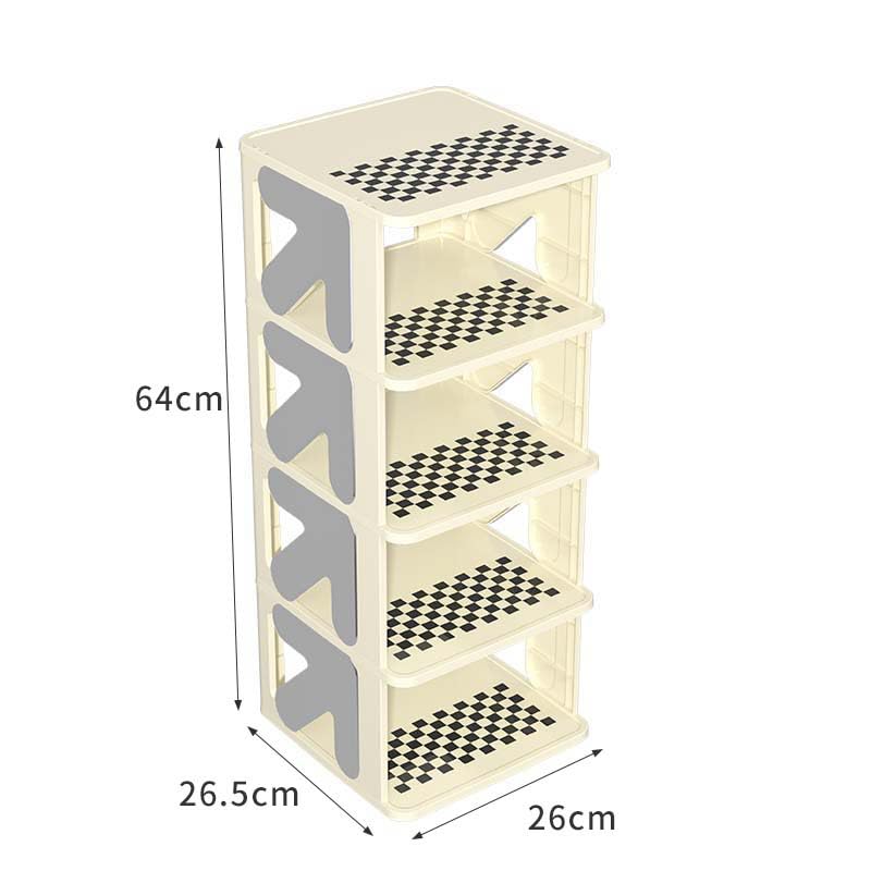 Vertical Shoe Rack Organizer, Foldable Narrow Three Layers H5506