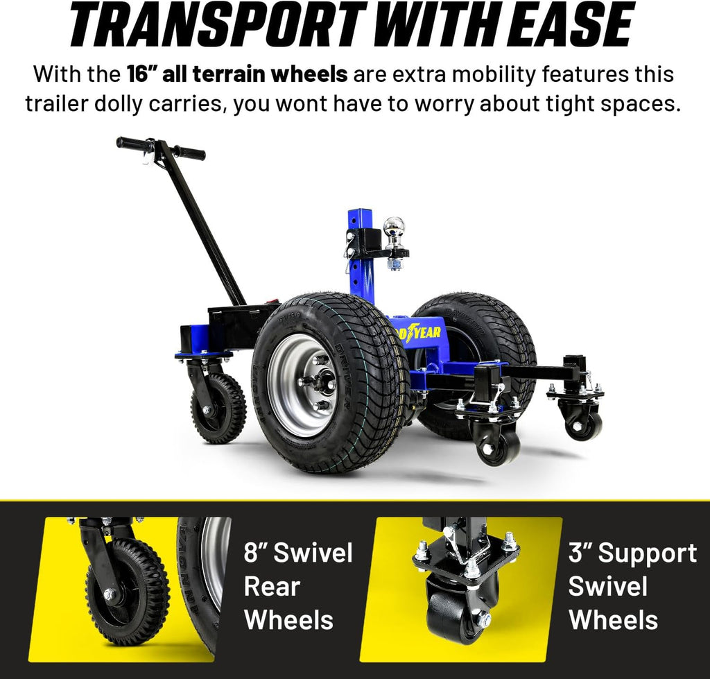 Electric Trailer Dolly 7500lbs Max Trailer Weight All-Terrain Wheels B98067