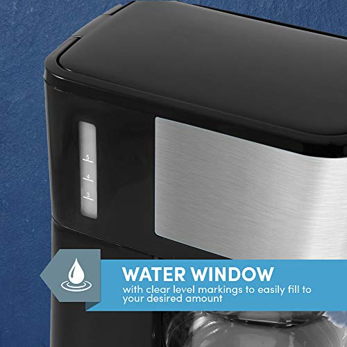 Automatic Brew & Drip Coffee Maker with Reusable Filter C548