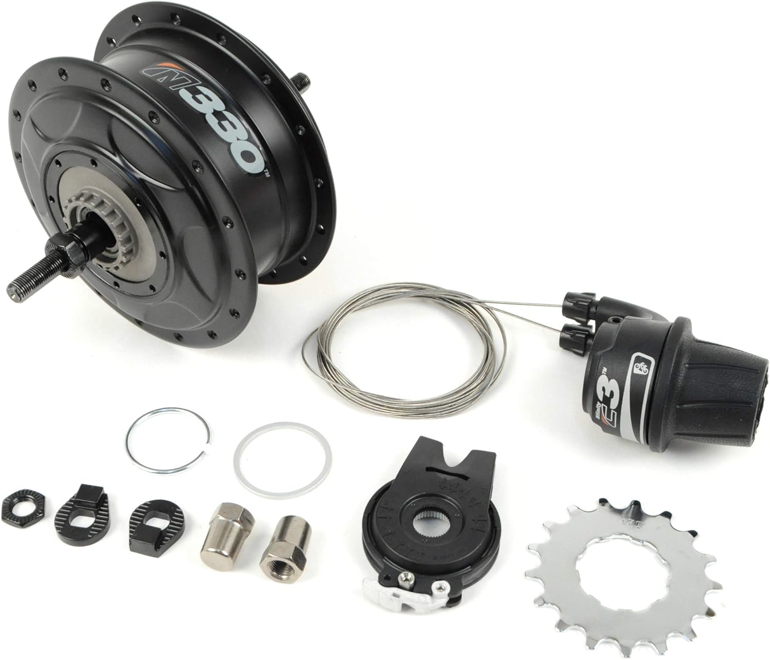 Black 32h Internal Gear Bicycle Rear Hub P234129