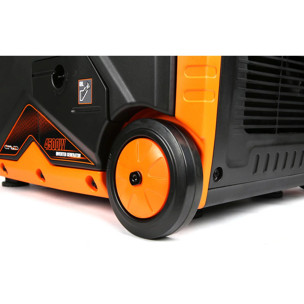 4500-Watt Dual Fuel Portable Inverter Generator with Fuel Shut-Off L8226