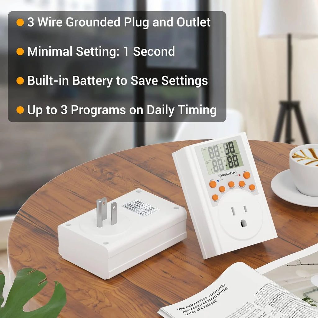 15A Programmable Digital Timer Outlet P573936
