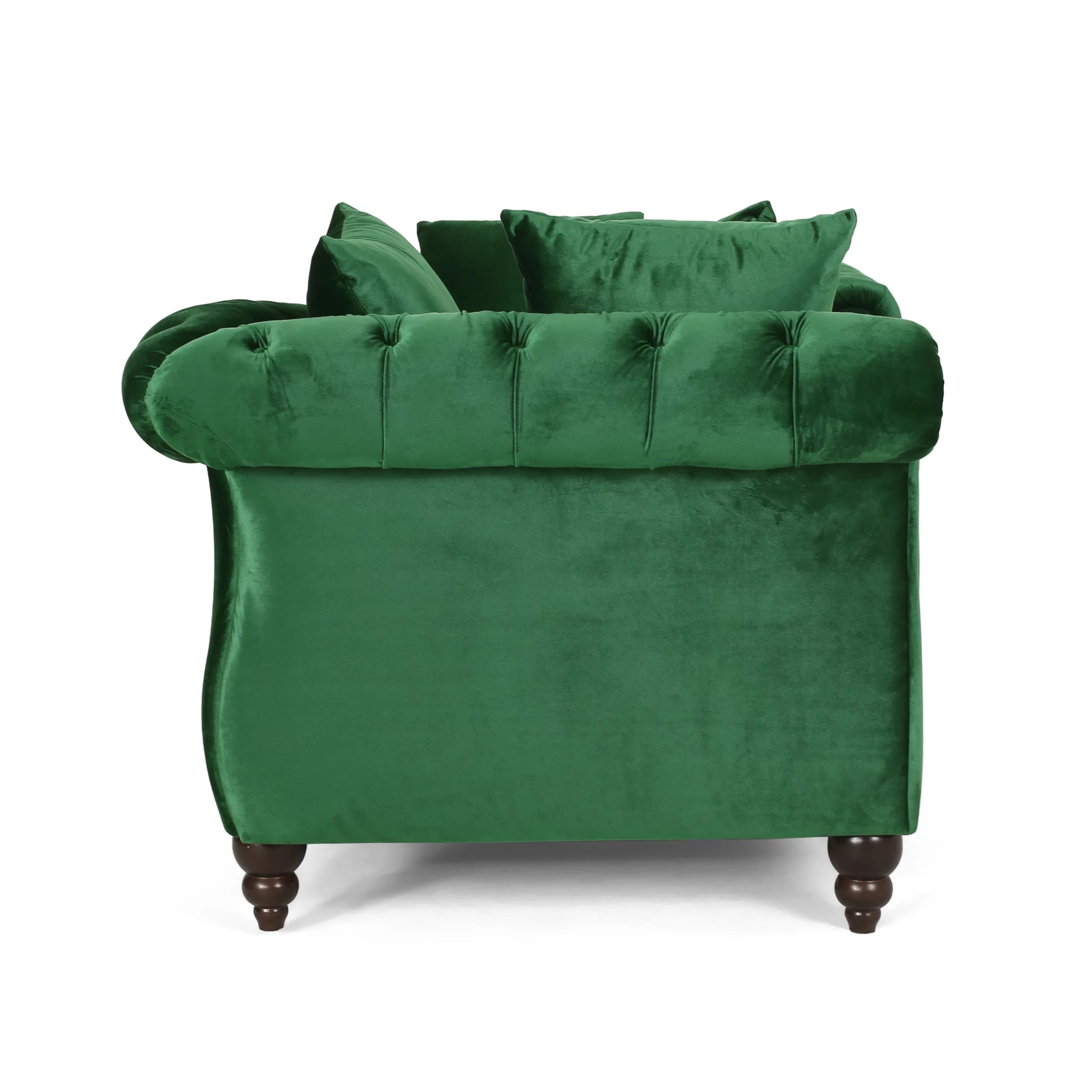 Emerald Fabric Tufted Chaise Lounge J158934
