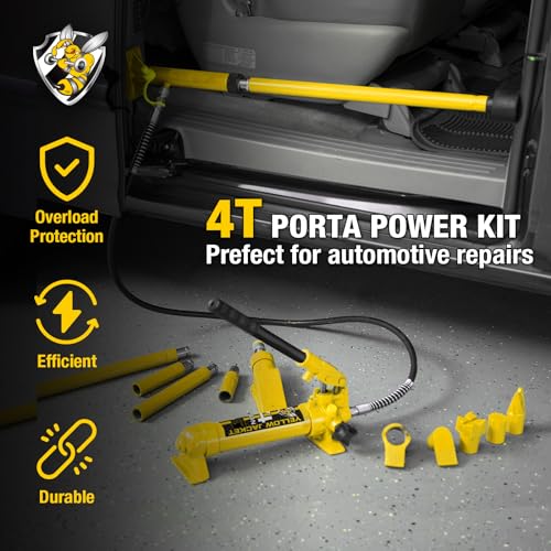 4 Ton Hydraulic Auto Body Jack Ram Kit with Blow Mold Case C878