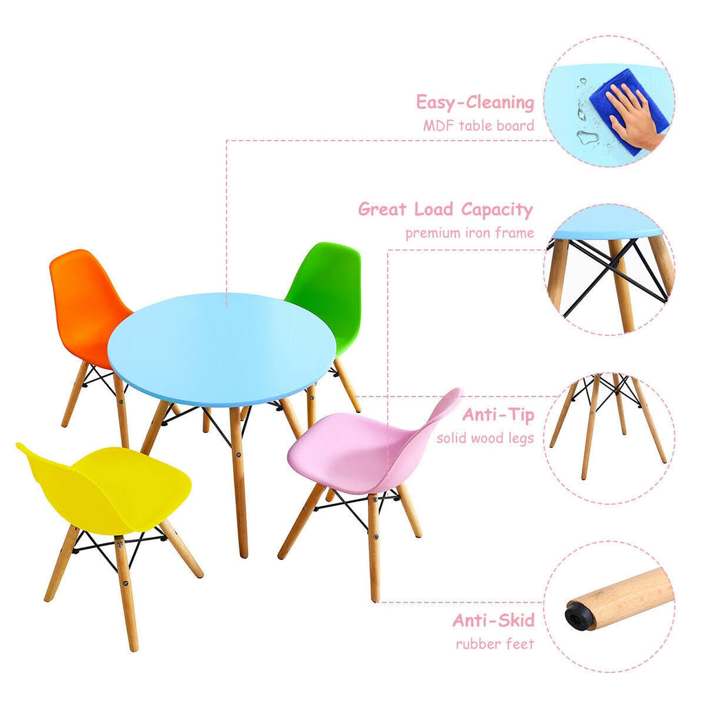5 Piece Kids Set with 4 Armless Chairs S2565