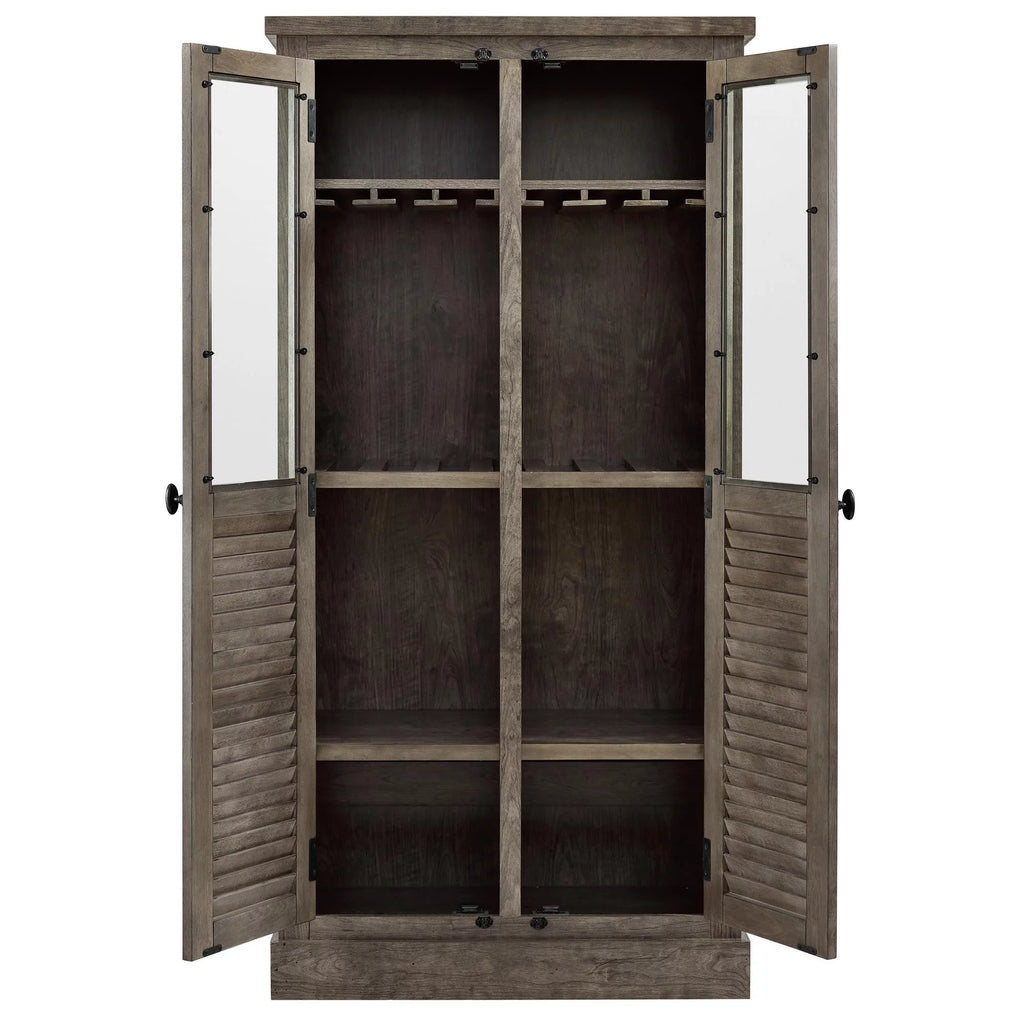 Weathered Oak Beverage Cabinet Y9939