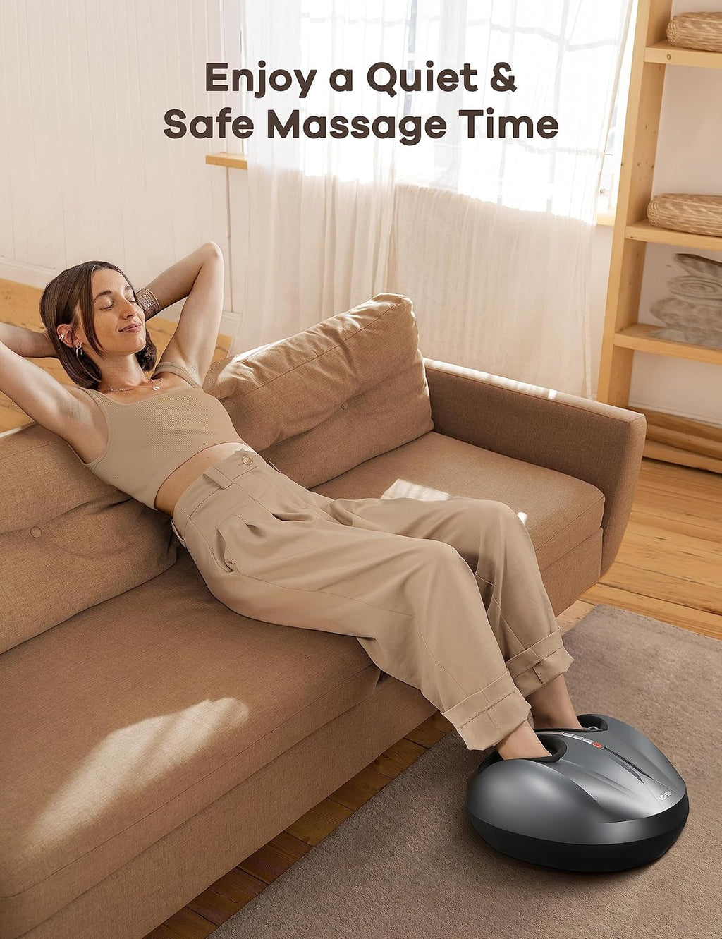 Deep Kneading Shiatsu Foot Massager with 2 Heating Levels Q863