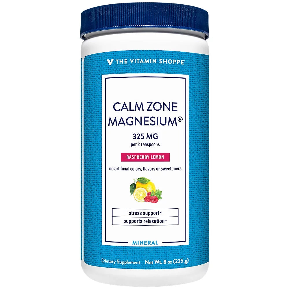Magnesium Mineral Powder 325mg Raspberry Lemon 8 Ounces Powder C2038