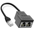 RJ45 Ethernet Splitter 1 Male to 2 Female Network Adapter R480656