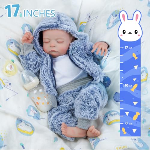 17-Inch Silicone Full Body Reborn Baby Doll N24801