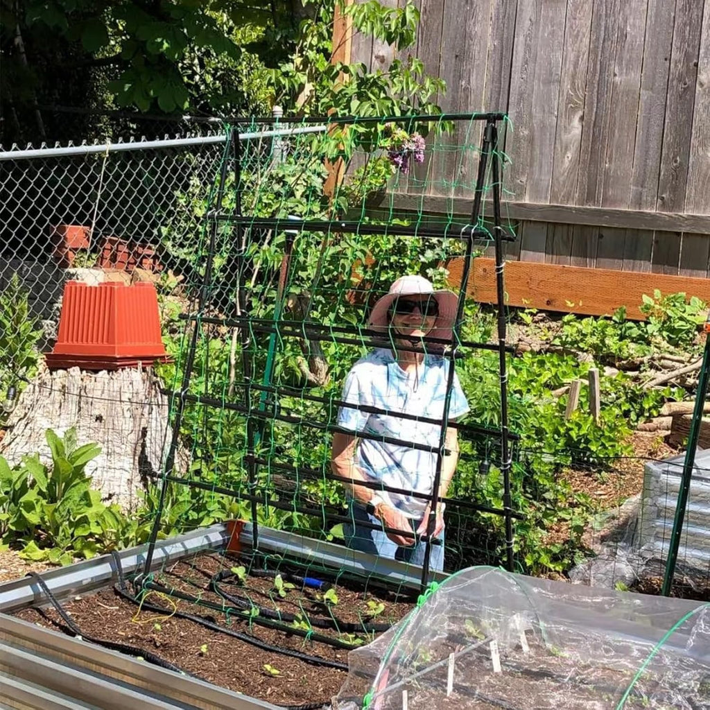 A-Frame Garden Trellis with Plant Support Clips M2253