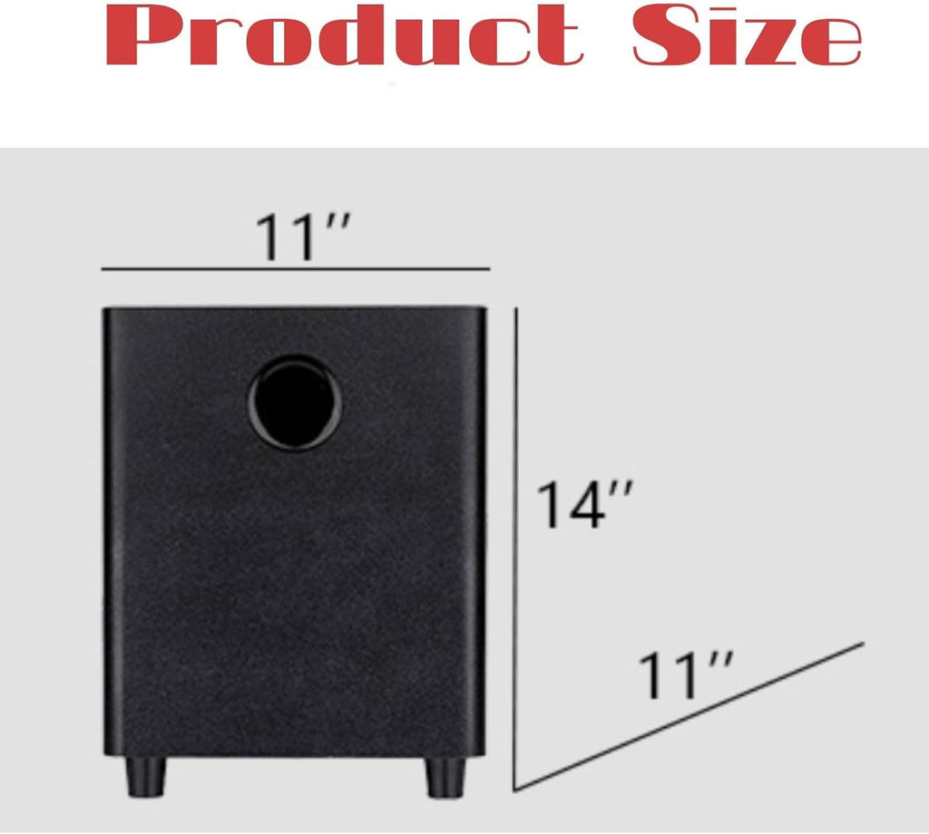 Black 8 Inch Passive Subwoofer Wood Material F7076