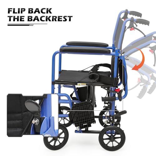 Lightweight 16 Inch Seat Wheelchair with Locking Hand Brakes R865529