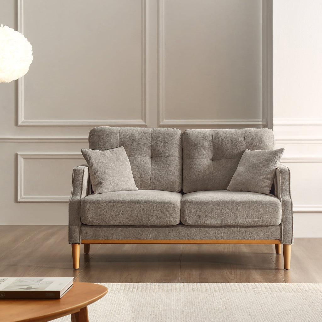 Cream 2 Seater Sofa with Waterproof Fabric I2748
