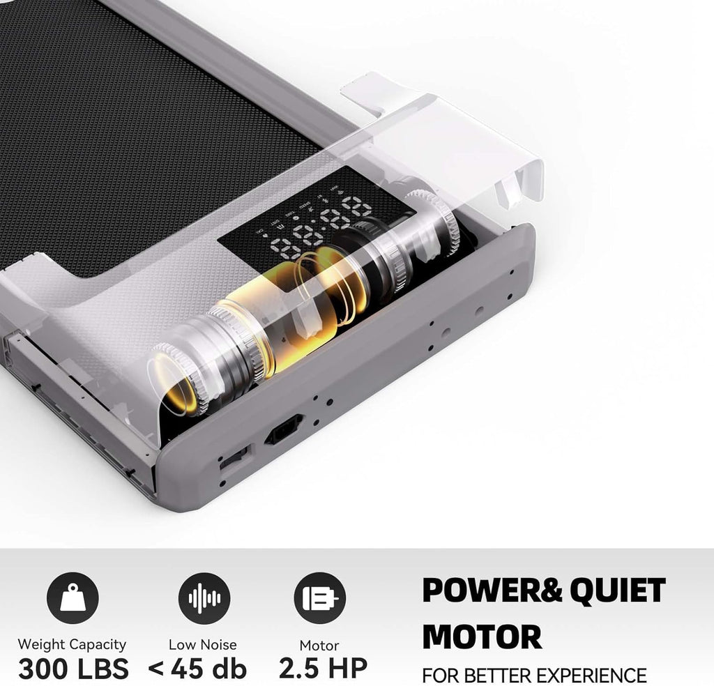 Walking Pad Under Desk Treadmill with Remote Control LED Display K836029