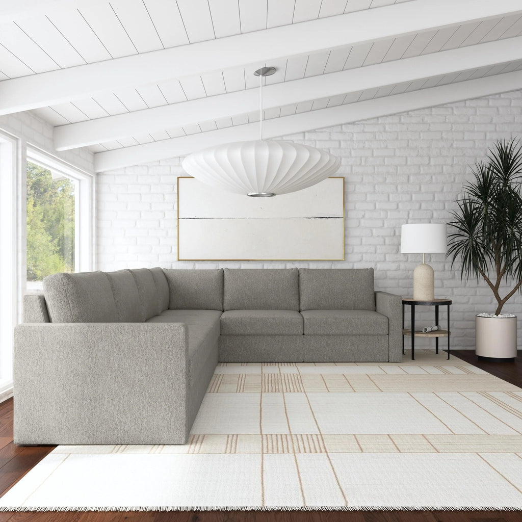 Gray Fabric Sectional W779