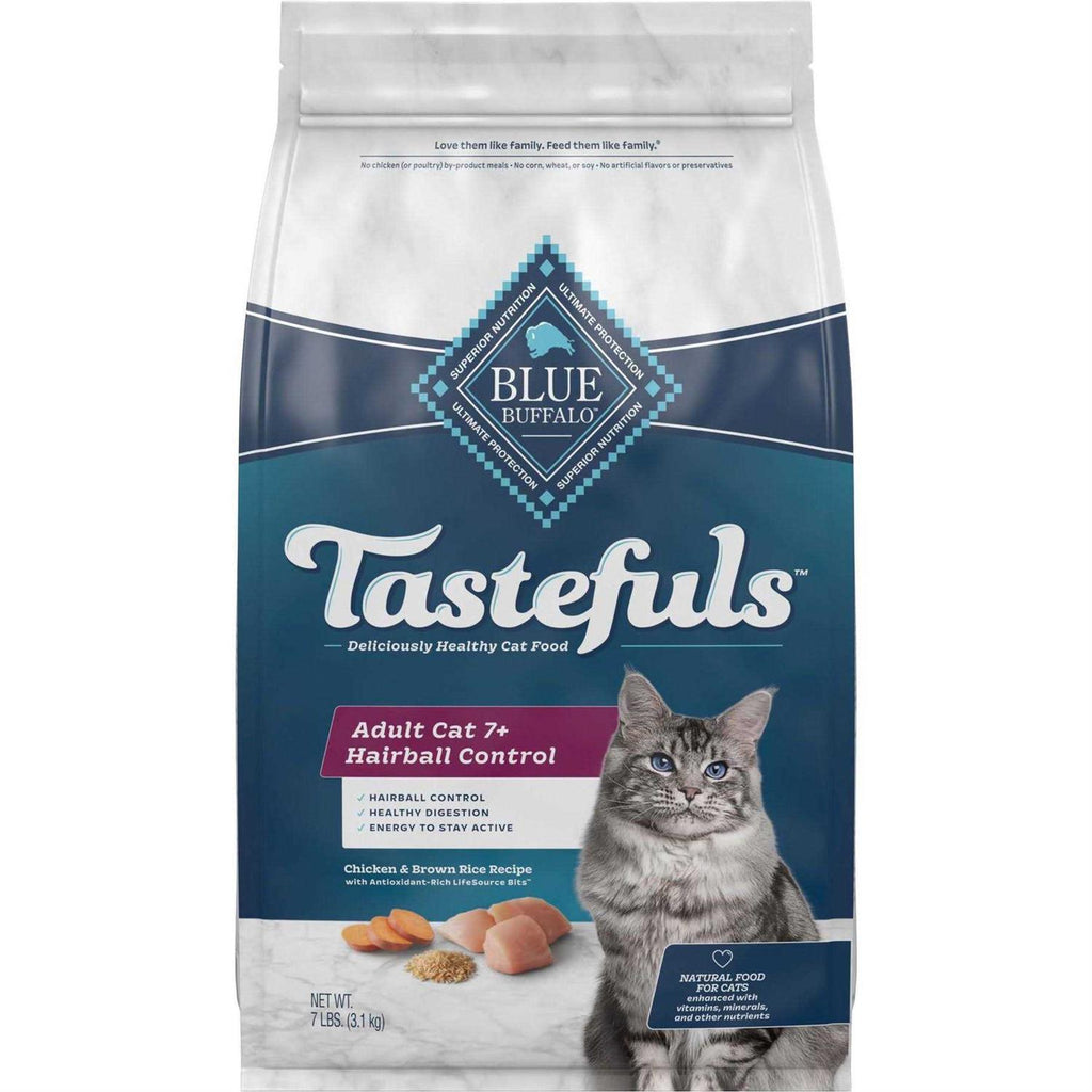 Blue Buffalo Indoor Hairball Control Mature Dry Cat Food D719845