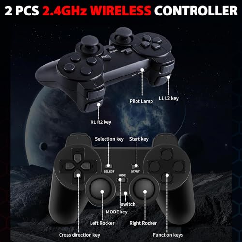 Retro Video Game Console Stick with 2 Wireless Controllers N663