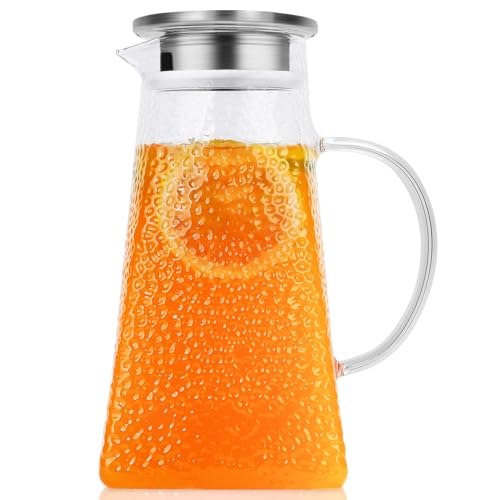 105OZ Borosilicate Glass Pitcher with Lid K2621