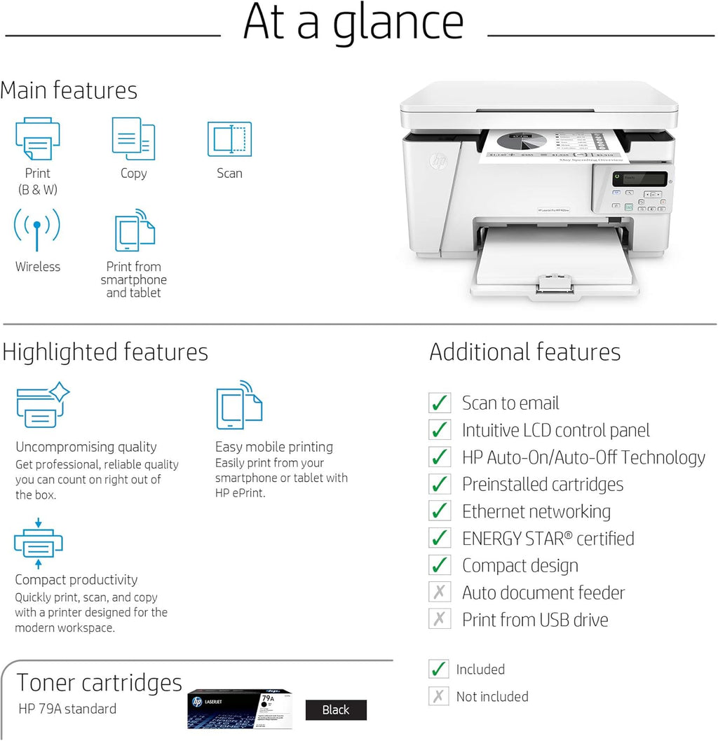 Wireless All-in-One Compact Laser Printer J464