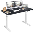55" x 28" Height Adjustable Electric Standing Desk with Solid One-Piece Desktop L483461