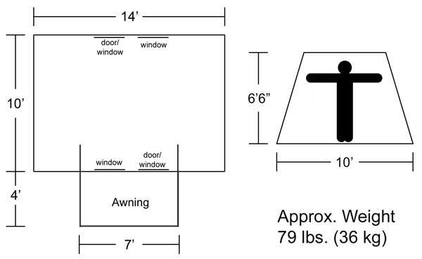 Canvas 8-Person Flex Bow Tent I62733