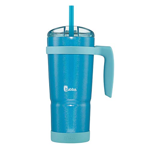 32oz Vacuum-Insulated Stainless Steel Tumbler with Lid and Straw, Pink Sorbet Iridescent M237439