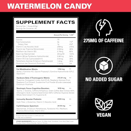 Sour Crawlies Pre Workout Powder, 40 Servings C8897
