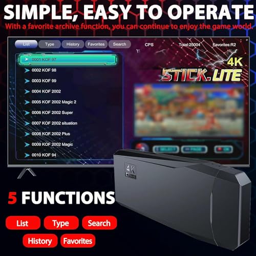Retro Video Game Console Stick with 2 Wireless Controllers N663