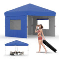 White Pop Up Canopy Tent with Roller Bag B9709
