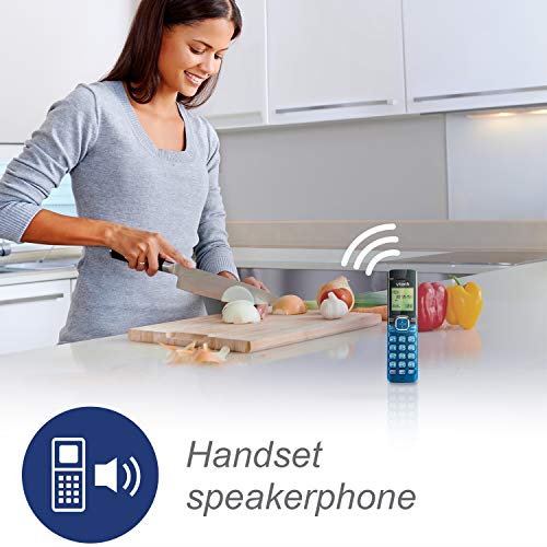 4-Handset DECT 6.0 Cordless Phone with Answering System and Caller ID, Wall-Mountable V61879