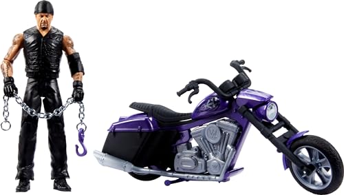 WWE Wrekkin' Slamcycle Vehicle & Figure Playset with Toy Motorcycle & Undertaker 6-inch Collectible K2827