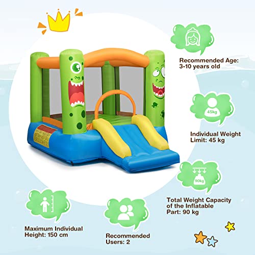 Inflatable Bounce House with Slide E6494