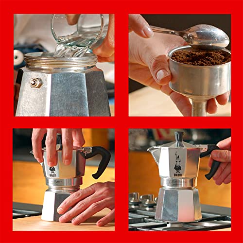 4 Tassen 0.19 liters Silver Espresso Maker W504