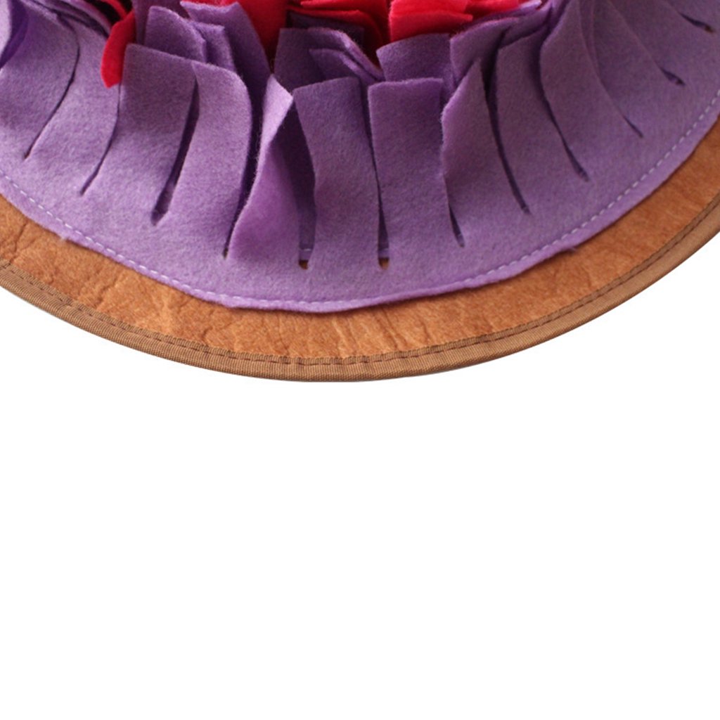 Round Snuffle Mat for Dogs Feeding Pad Interactive Puzzle Toy L31828