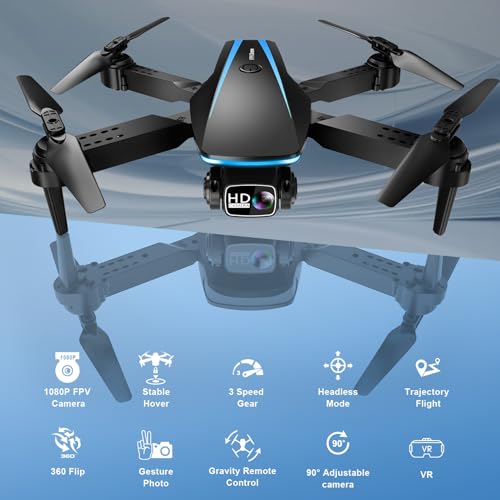 Mini Drone with Camera, 1080P HD Foldable Drone N553717