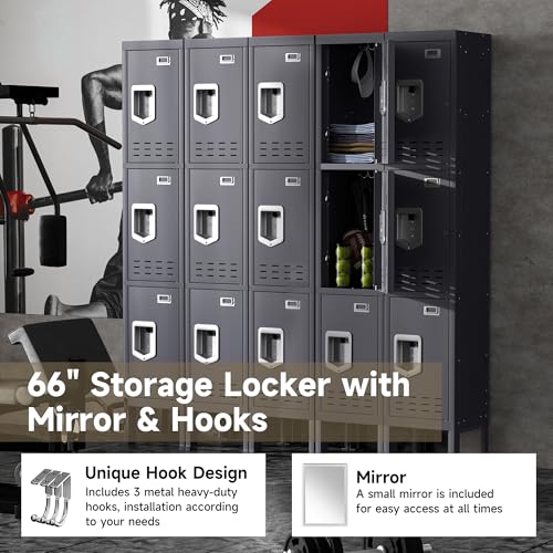Blue 5 Doors Steel Locker Storage Cabinet K240