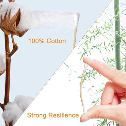 1000 Count Cotton Swabs with Bamboo Sticks P65664